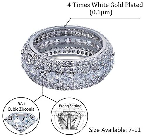 10mm Wheel Diamond Rings - Gold Nation Store