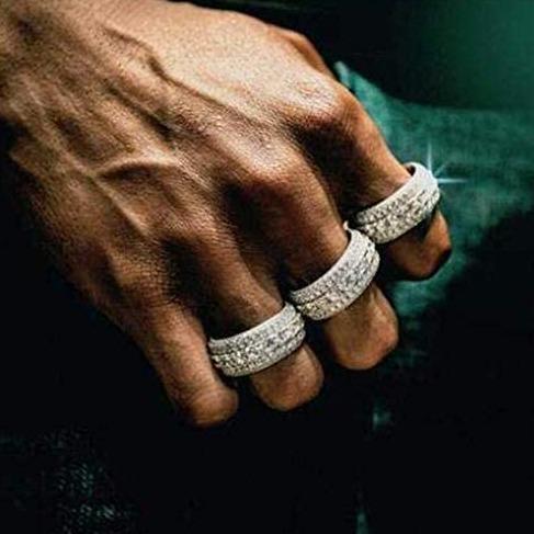 10mm Wheel Diamond Rings - Gold Nation Store