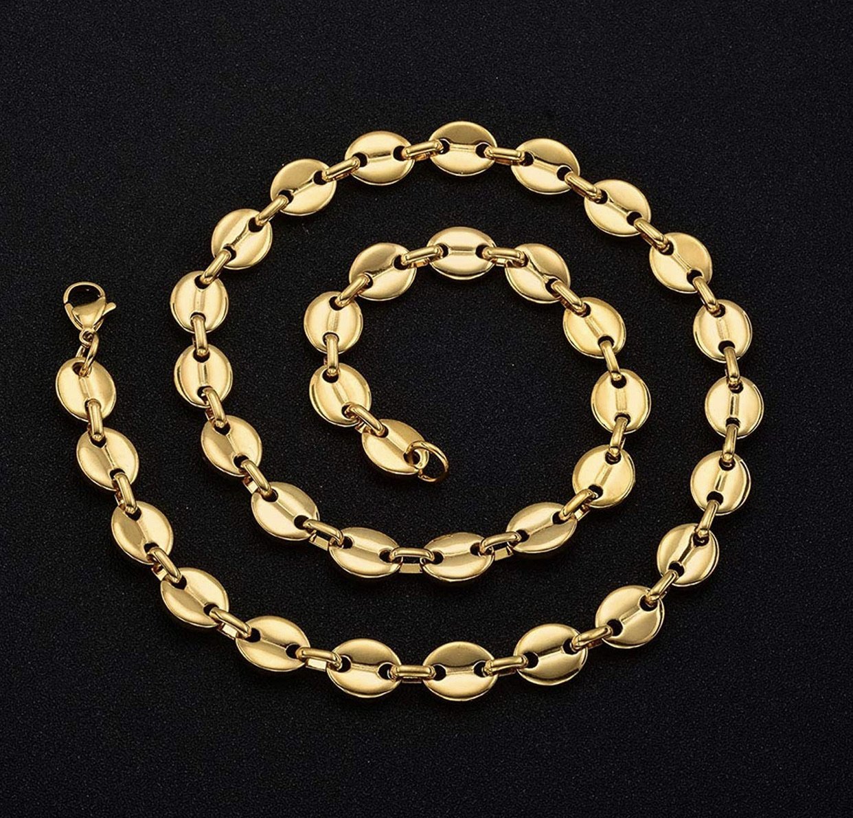 11mm Gucci Chain 18k Necklaces - Gold Nation Store