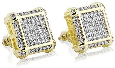 14k Iced Kite Stud Earrings - Gold Nation Store