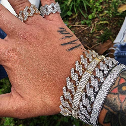 14mm Miami Cuban Diamond Rings - Gold Nation Store