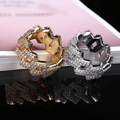 14mm Miami Cuban Diamond Rings - Gold Nation Store