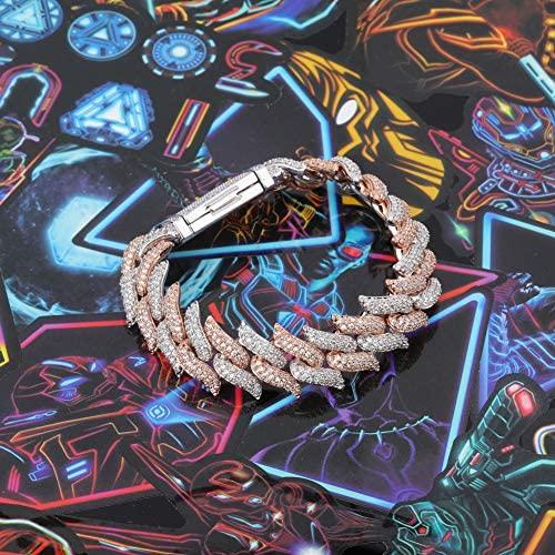 16mm Diamond Spiked Miami Cuban Bracelets - Gold Nation Store