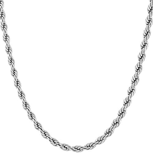 2mm Rope Chain 24k Gold Plated Necklaces - Gold Nation Store