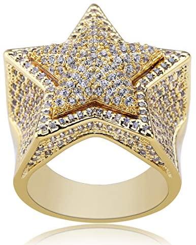 3D Star Rings - Gold Nation Store