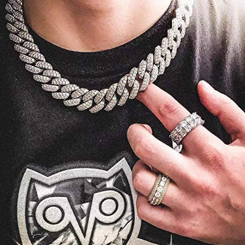 2-Rows Iced Classic Rings - Gold Nation Store