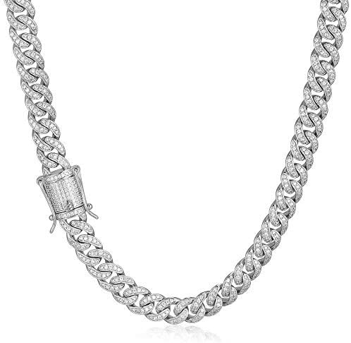 8mm Diamond Cuban Link Necklaces - Gold Nation Store