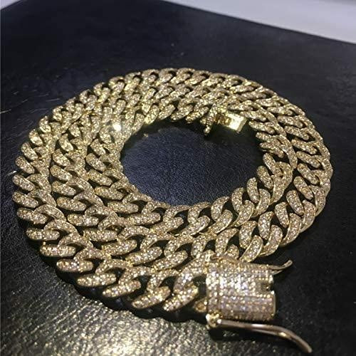 8mm Diamond Cuban Link Necklaces - Gold Nation Store