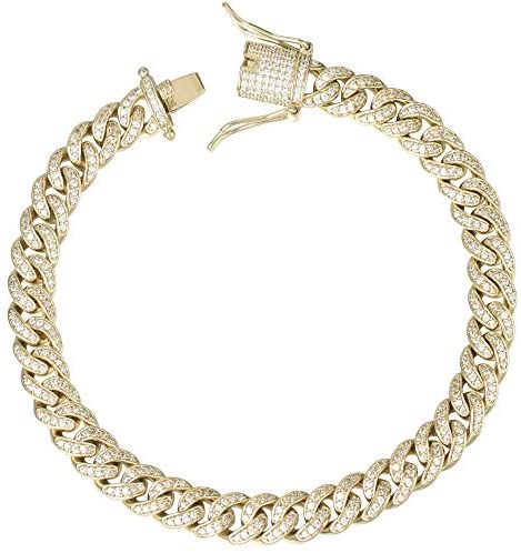 8mm Diamond Cuban Link Necklaces - Gold Nation Store