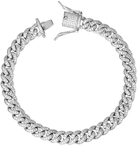 8mm Diamond Cuban Link Necklaces - Gold Nation Store