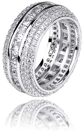 Baguette Iced Rings - Gold Nation Store