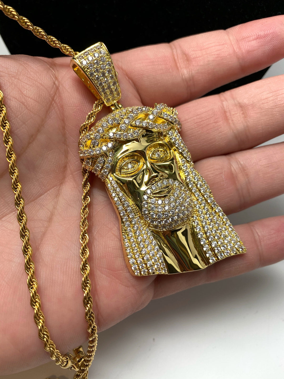 Big Jesus Pendants - Gold Nation Store