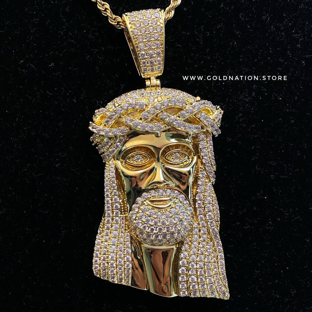 Big Jesus Pendants - Gold Nation Store