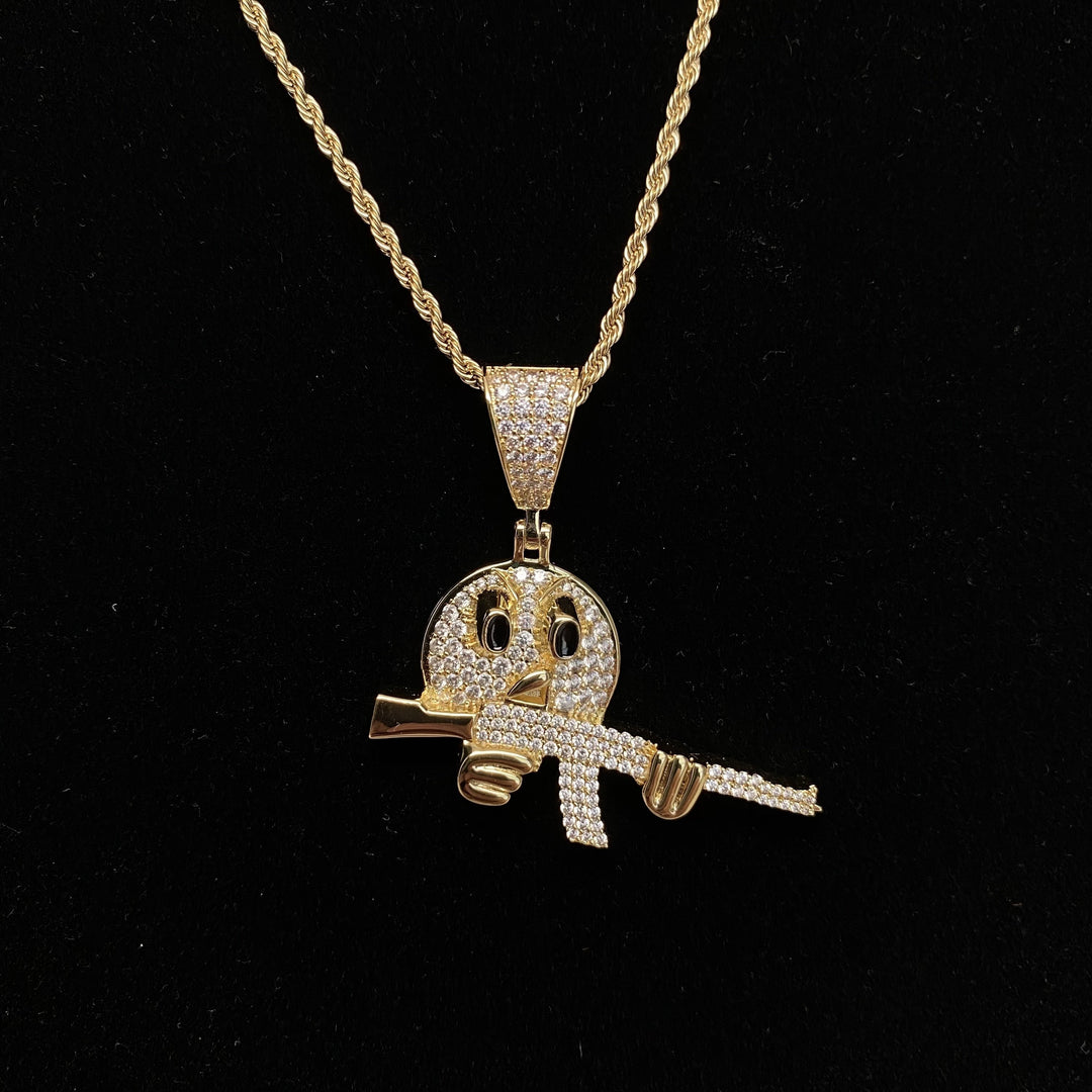 Emoji AKA-47 Pendants - Gold Nation Store