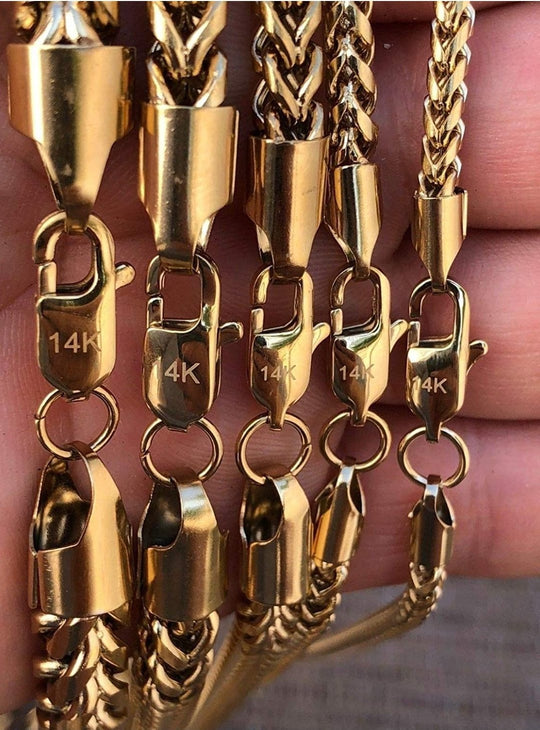 6mm Franco Snake Chain Necklace Lobster Lock - Gold Nation Store
