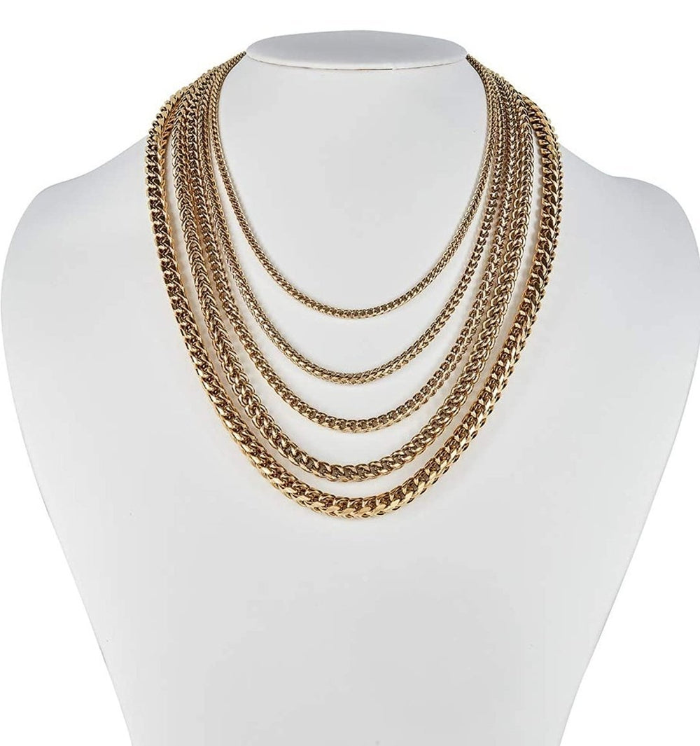6mm Franco Snake Chain Necklace Lobster Lock - Gold Nation Store
