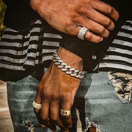 Iced Eternity Rings - Gold Nation Store