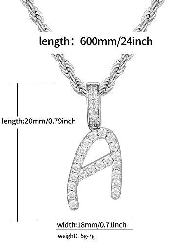 Iced Letter Pendants - Gold Nation Store