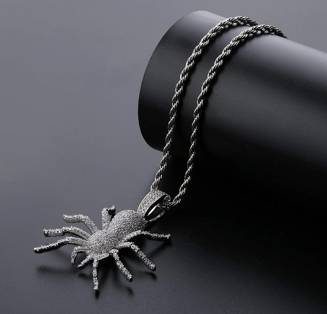Iced Spider Pendants - Gold Nation Store