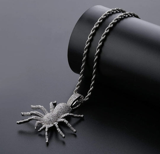 Iced Spider Pendants - Gold Nation Store