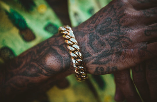 14mm Miami Cuban Box Lock Bracelets - Gold Nation Store