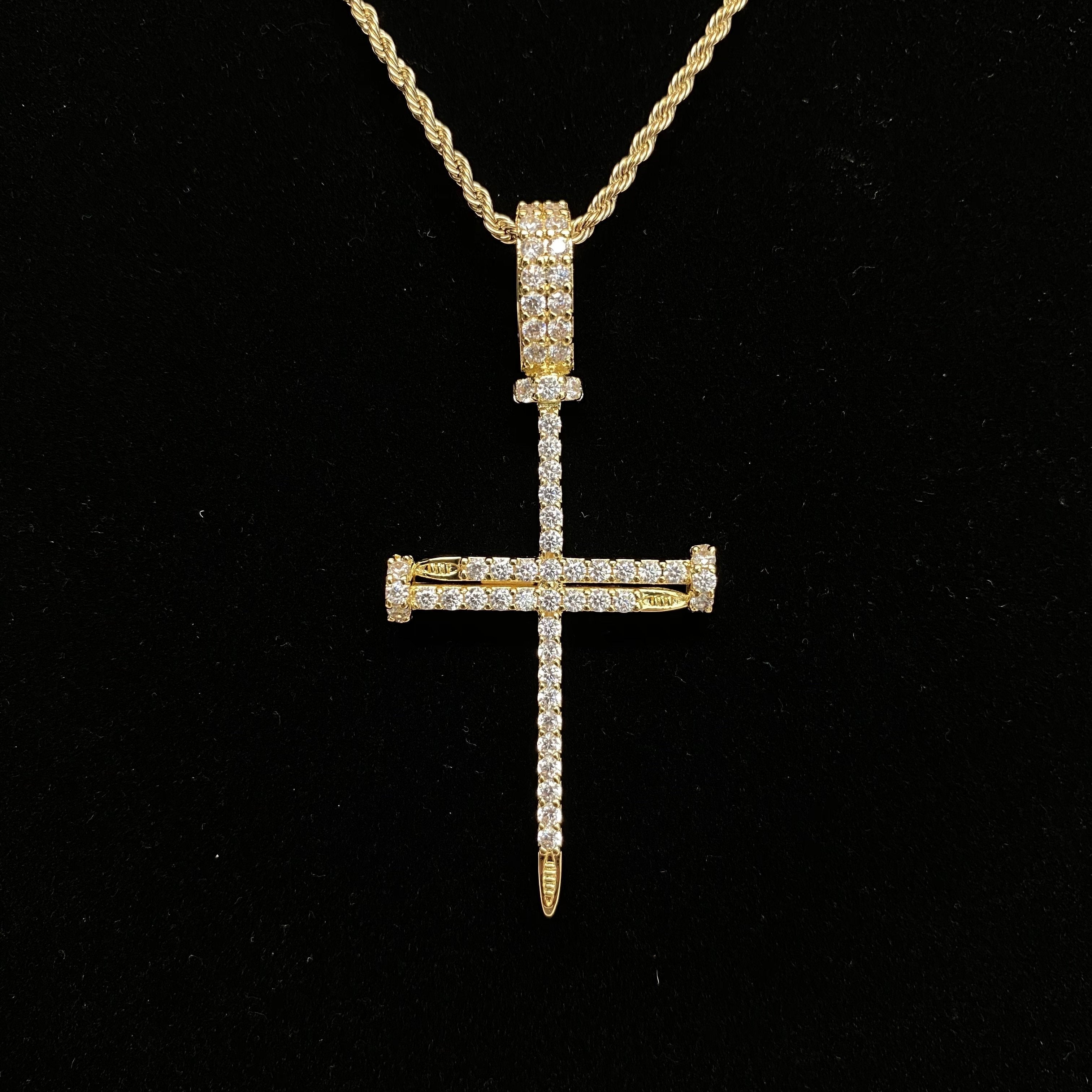 Nail Cross Pendants - Gold Nation Store