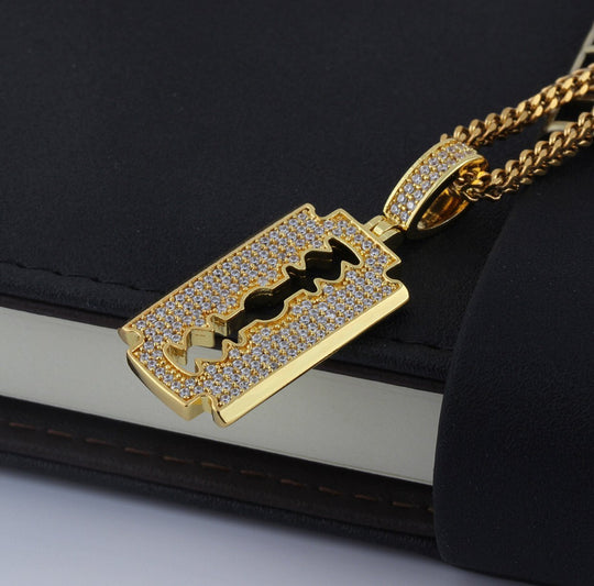 Razor Blade Pendants - Gold Nation Store