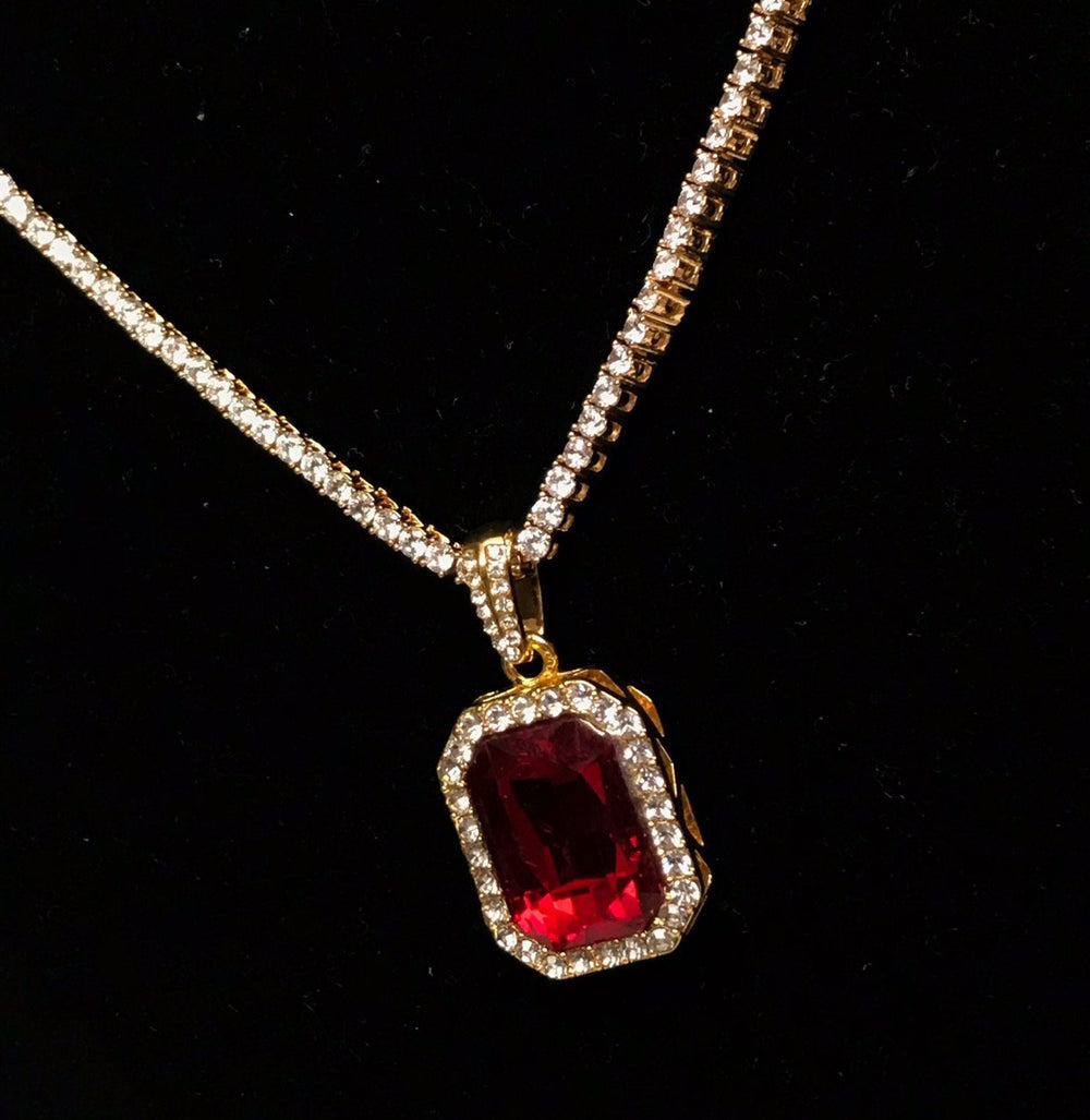 Ruby Blood Stone Pendants - Gold Nation Store