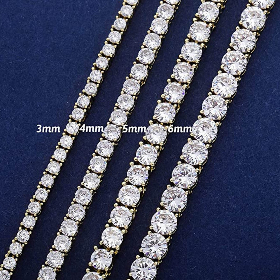 3mm - 4mm Tennis Bracelets - Gold Nation Store