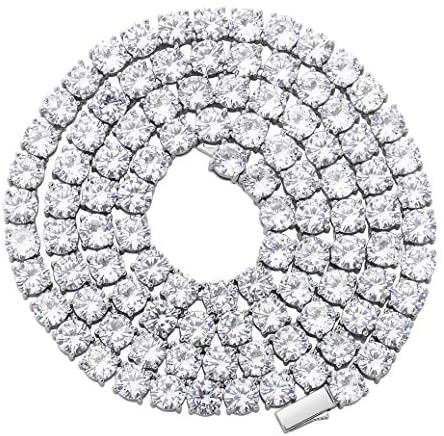 3mm - 6mm Tennis Chain Necklaces - Gold/Rose Gold/Rhodium - Gold Nation Store