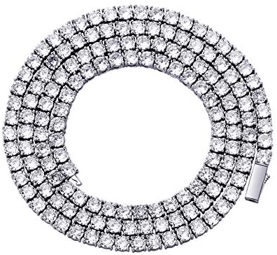 3mm - 6mm Tennis Chain Necklaces - Gold/Rose Gold/Rhodium - Gold Nation Store