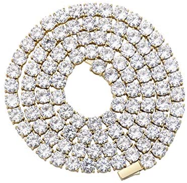 3mm - 6mm Tennis Chain Necklaces - Gold/Rose Gold/Rhodium - Gold Nation Store